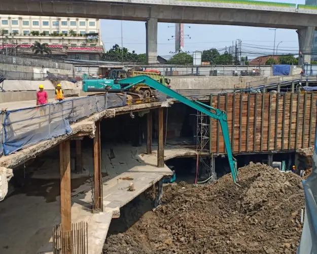 TOTAL BANGUN PERSADA Galian Basement Metode Top Down Menara Tendean 4 img_20181002_wa0065