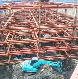 proyek lippo office tower galian metode strating 4